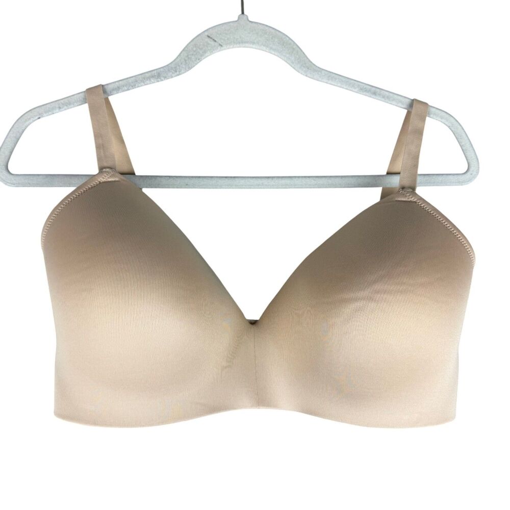 Maidenform Bra Women's 38DD Beige Back Closure Support Comfy Soft Polyester Soft